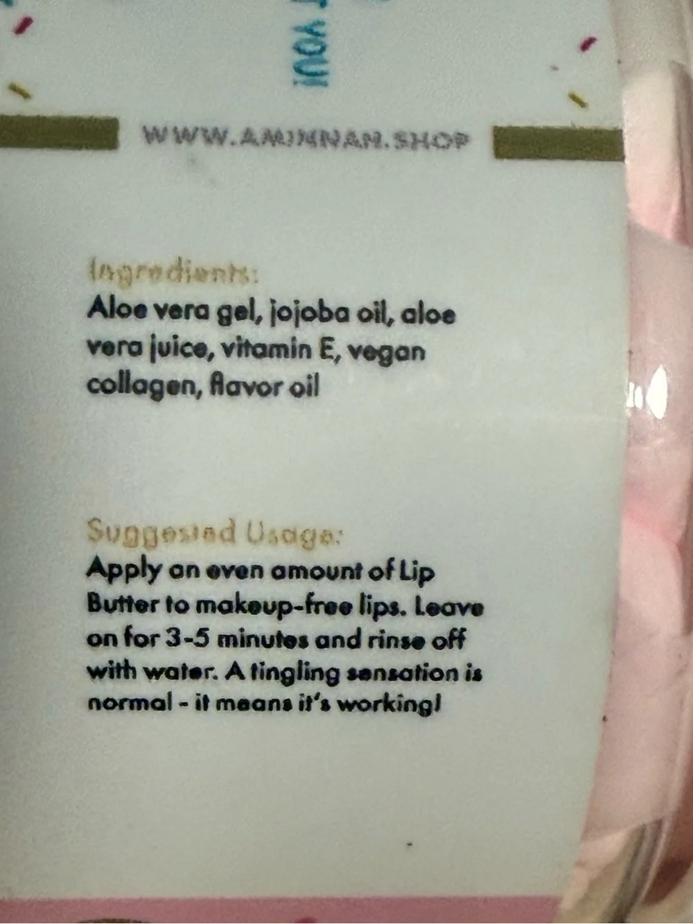 Aminnah “I Donut Know” Lip Butter!